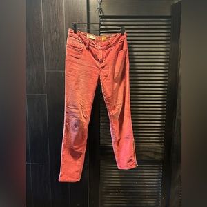 Pilcro and the Letterpress STET red corduroy pants